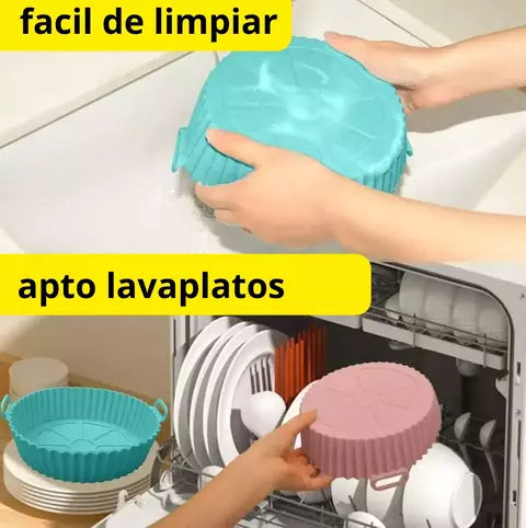 MOLDE DE SILICONA PARA COCINA - APTO AIRFRYER/HORNO